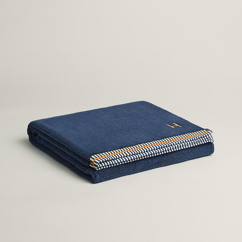 Vice Versa bath towel - Blue | Hermès Mainland China
